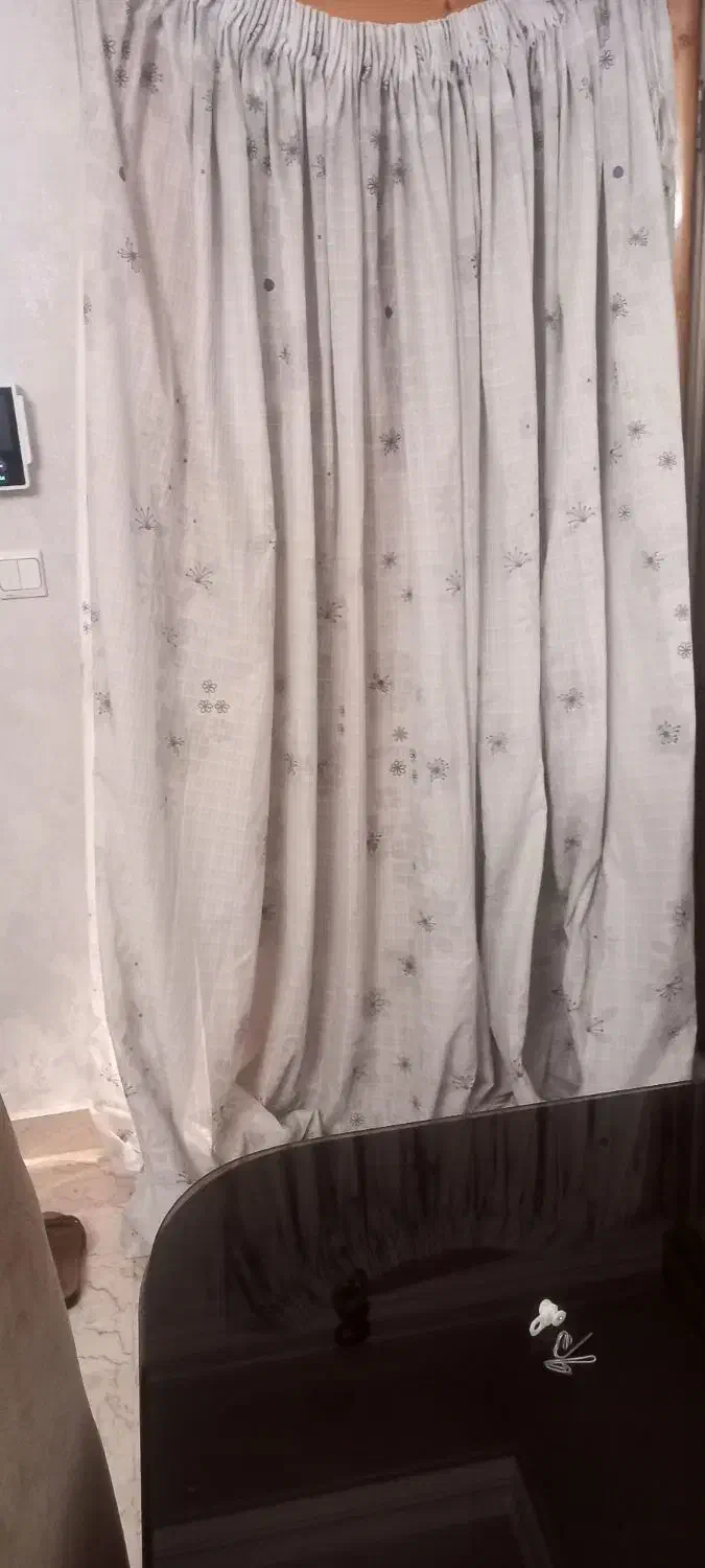 دوتا پرده گلدار|پرده، رانر، رومیزی|تهران, ابوذر|دیوار