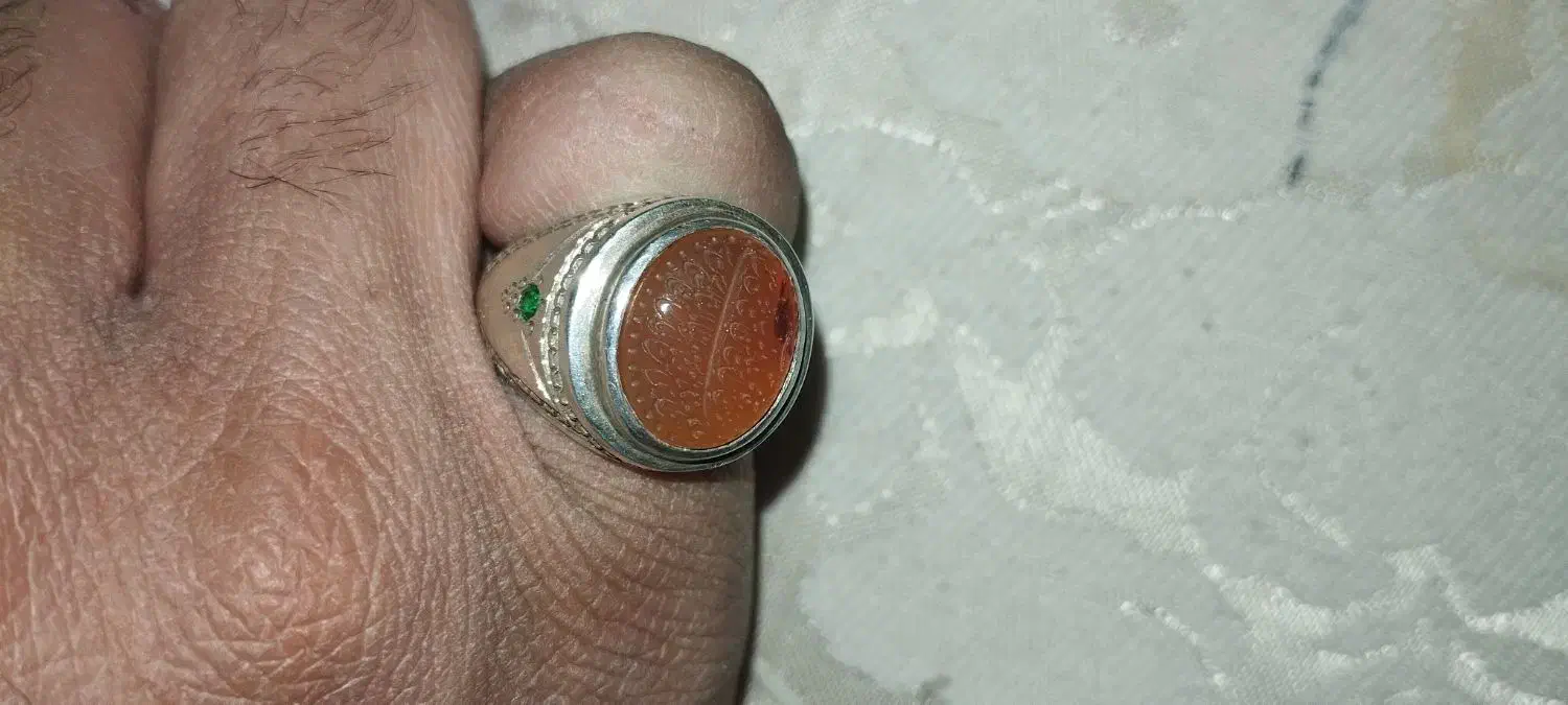 انگشترعقیق یمن حکاکی|جواهرات|خمینیشهر, |دیوار