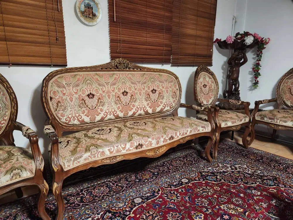 سرویس پذیرایی استیل کلاسیک ۹ نفره|مبلمان خانگی و میز عسلی|تهران, دبستان|دیوار
