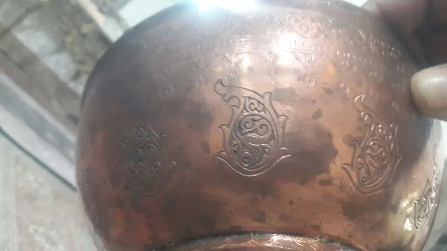 یک عدد کاسه مسی قدیمی بدون ایراد|کلکسیون اشیاء عتیقه|نقده, |دیوار