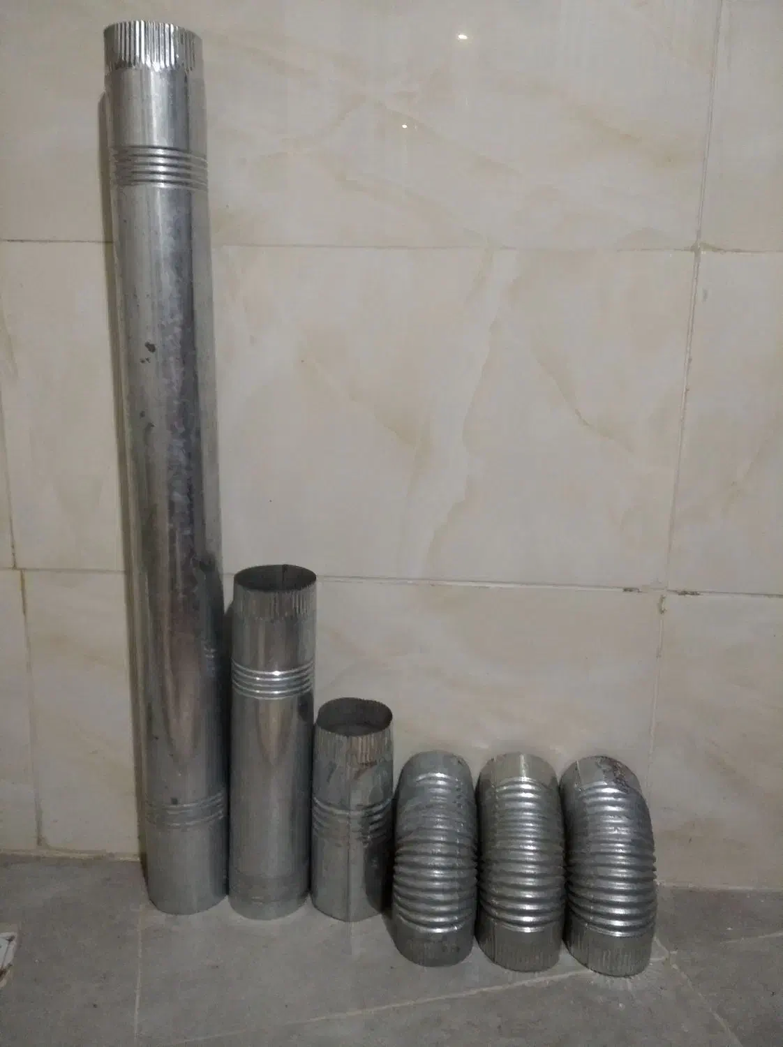 لوله بخاری به همراه زانو|بخاری، هیتر، شومینه|املش, |دیوار