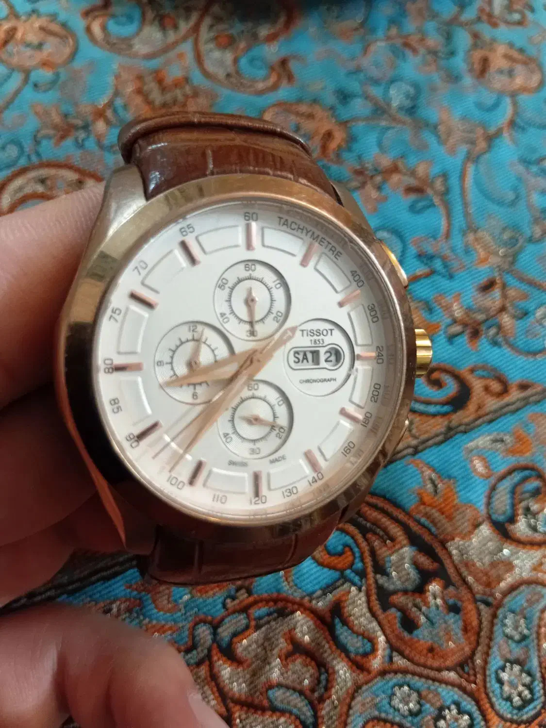 ساعت مچی تیسوت مدل ۱۸۵۳ چهار موتور|ساعت|ملایر, |دیوار