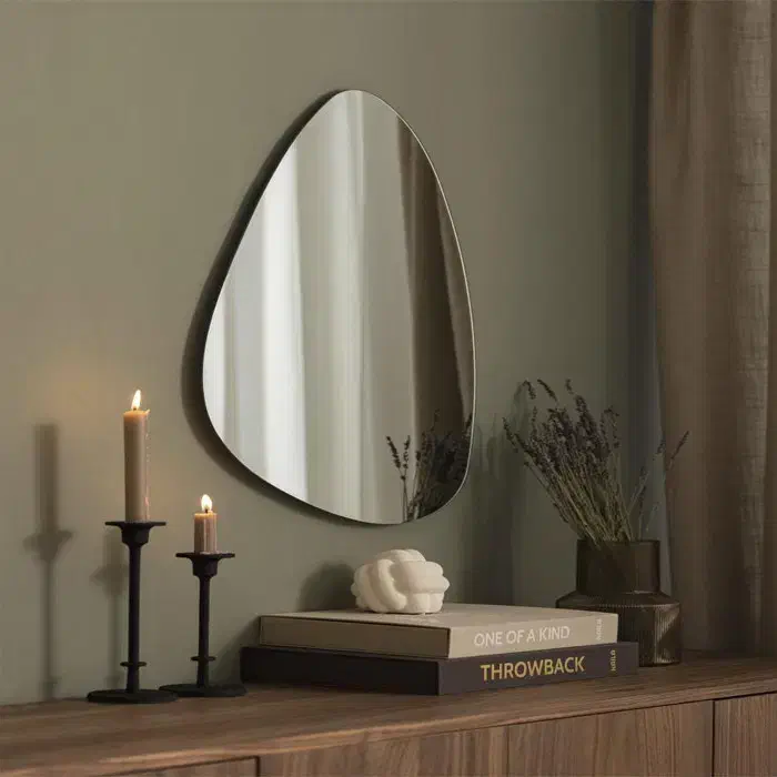 اینه پشت لایت دفرمه طرح متنوع|آینه|تبریز, |دیوار