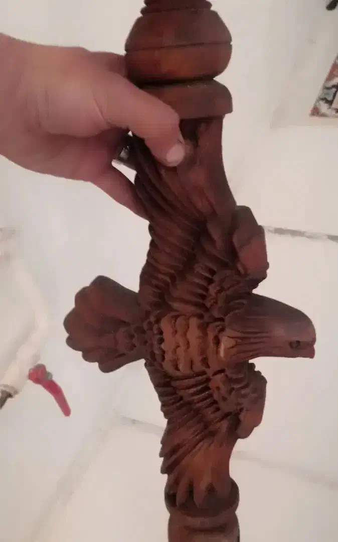 قلیان نونو چوب گردو700ت فقط پول تن گذاشتم روش|صنایع دستی و سایر لوازم تزئینی|کرمانشاه, |دیوار