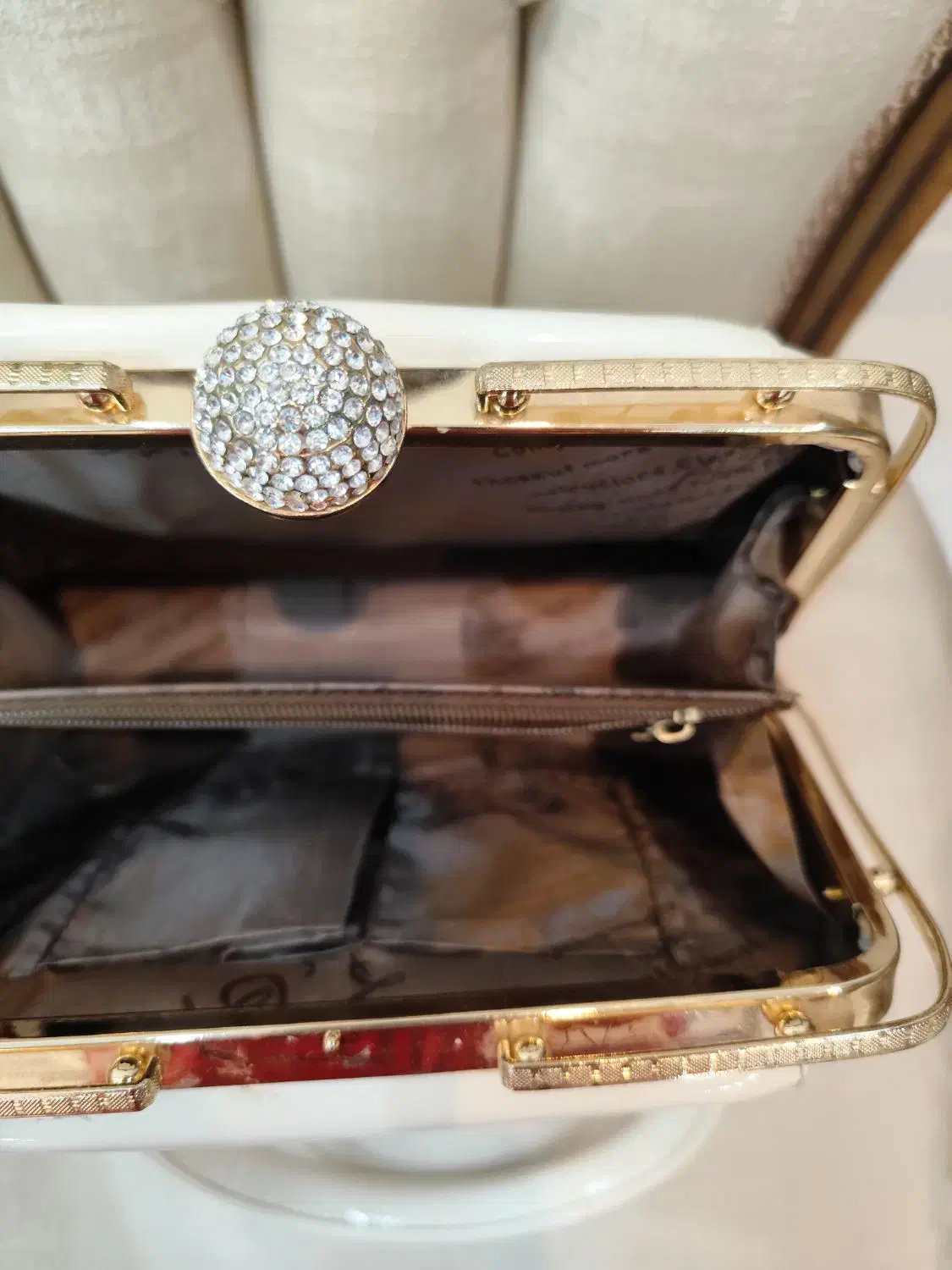 کیف دستی سفید چرم براق|کیف، کفش، کمربند|شیراز, شهرک گلستان|دیوار