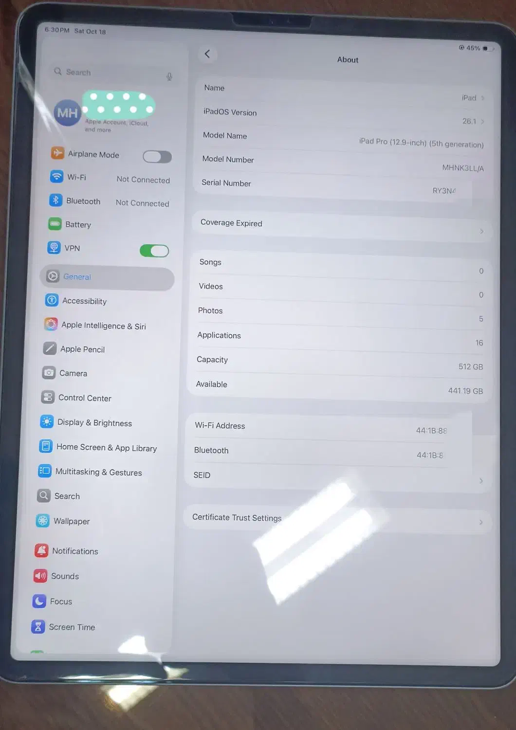 Ipad Pro 2021 12.9 inch|تبلت|کرمان, |دیوار