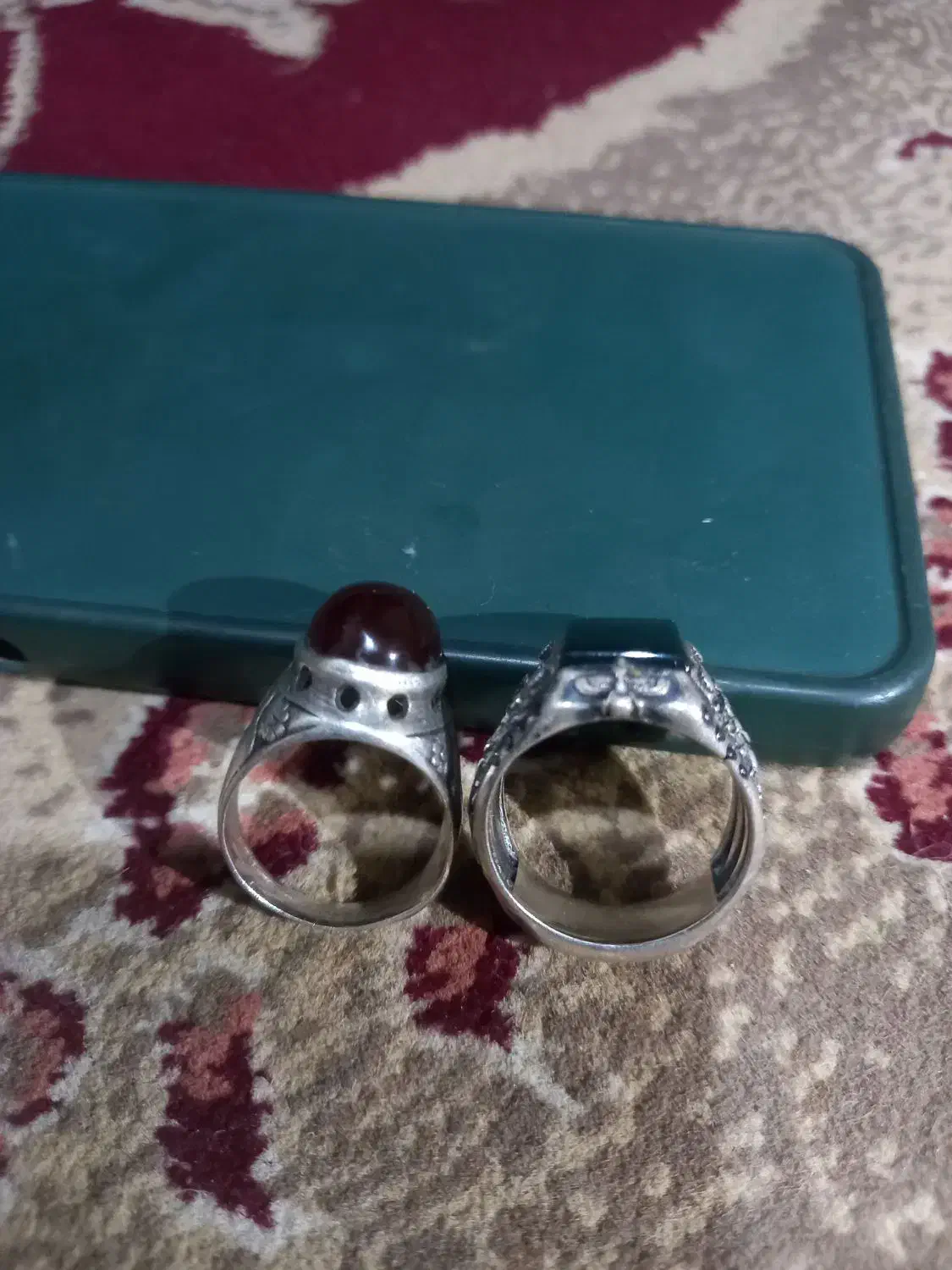 انگشتر نقره یاقوت|کلکسیون اشیاء عتیقه|مرودشت, دولت آباد|دیوار