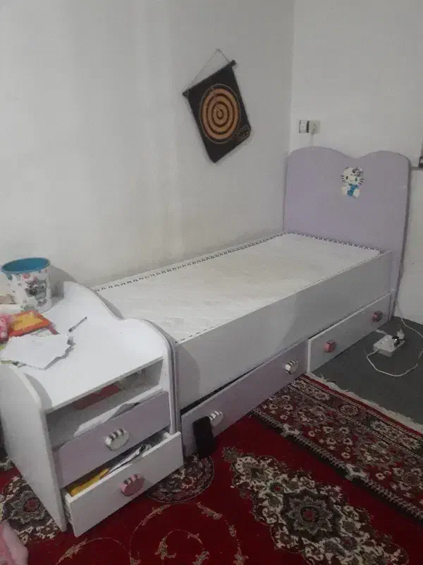 تخت بچه با کمد|تخت و سرویس خواب|گرگان, |دیوار