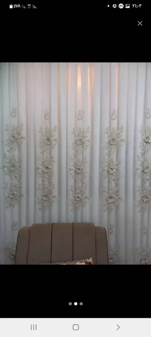 پرده پذیرایی به همراه کتیبه|پرده، رانر، رومیزی|اهواز, کوی مهدیس|دیوار