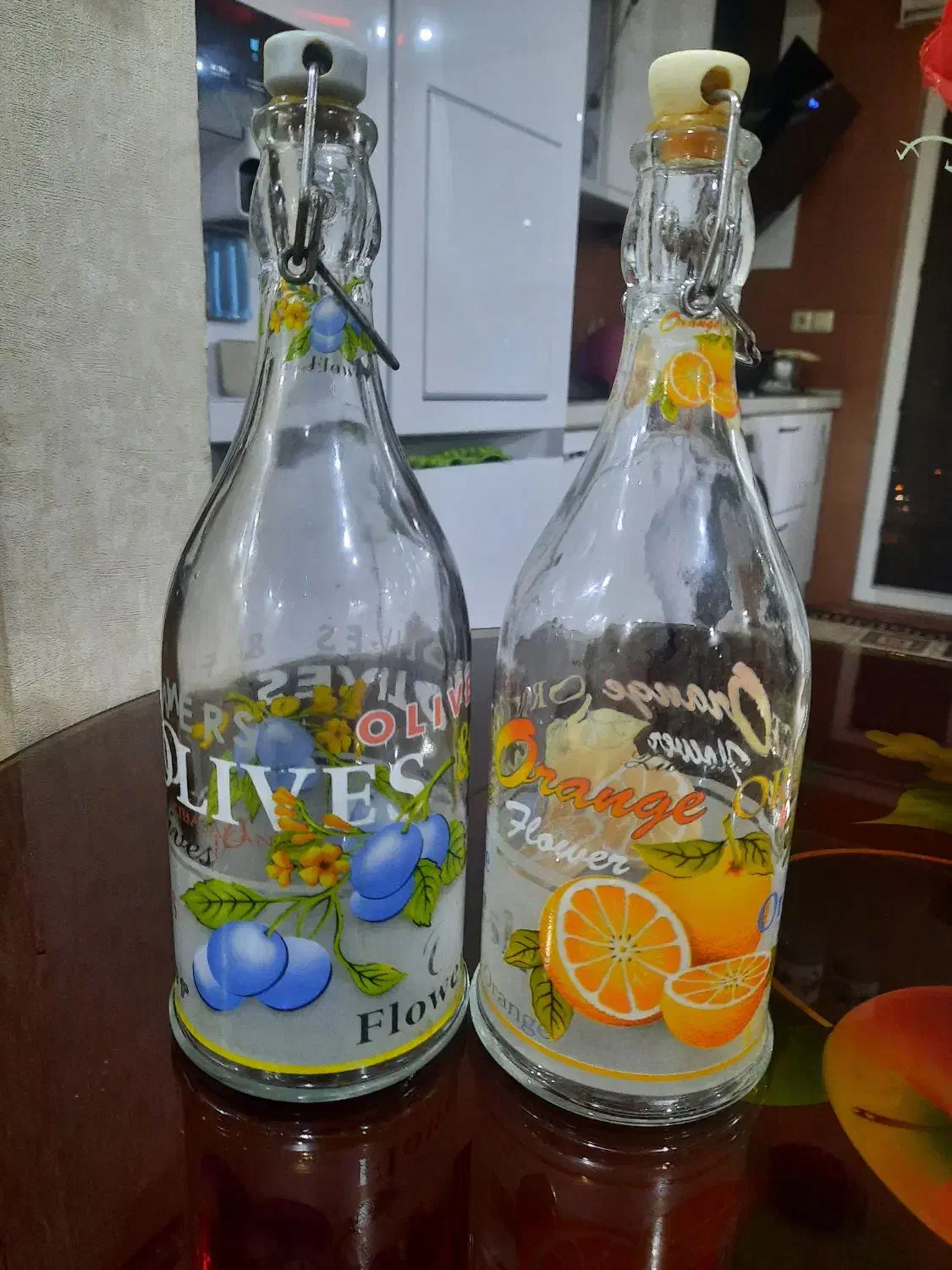 یک جفت بطری برای روغن|ظروف پخت‌وپز|قزوین, |دیوار