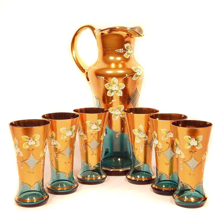 پارچ لیوان اگرمن|کلکسیون اشیاء عتیقه|قزوین, |دیوار