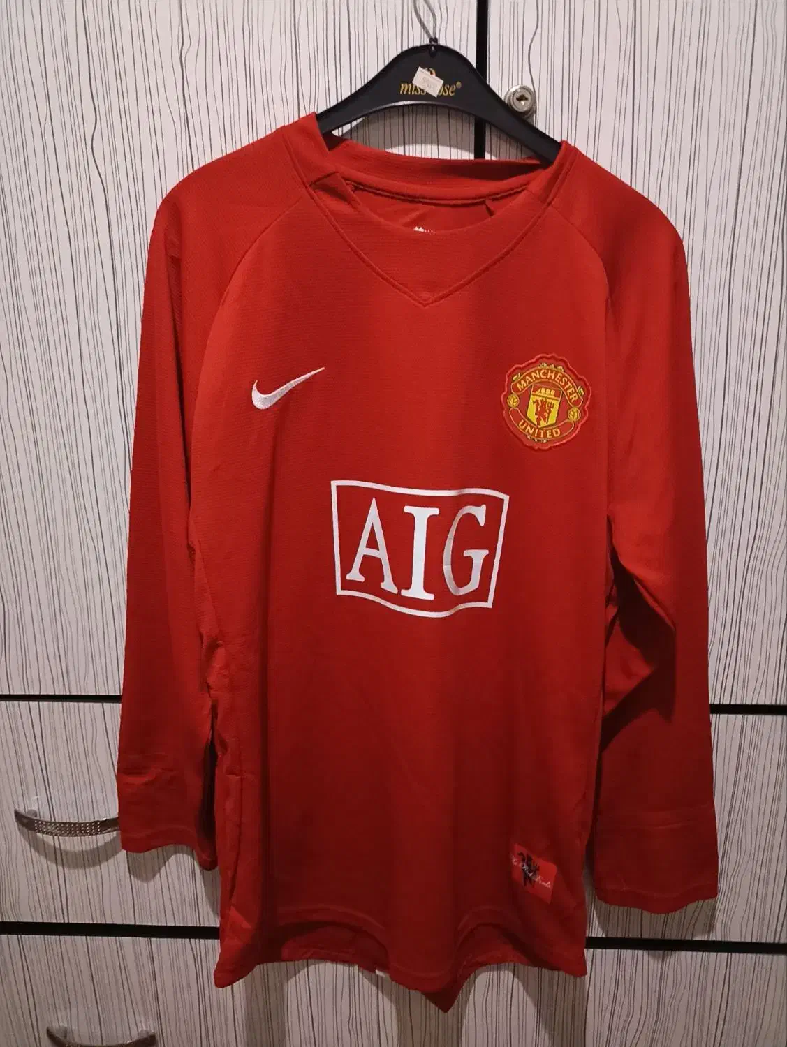 لباس فوتبال منچستر یونایتد ۲۰۰۸ رونالدو آستین بلند|لباس|بناب, |دیوار