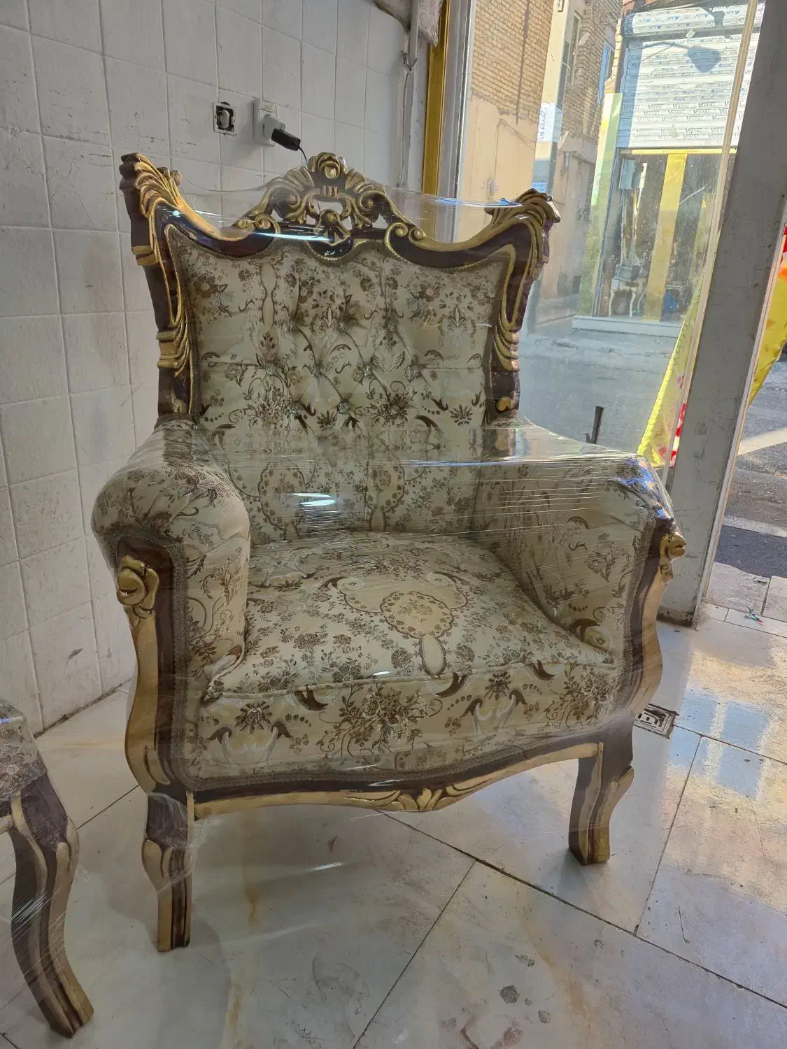 مبل سلطنتی ۹نفره تمام چوب راش|مبلمان خانگی و میز عسلی|اندیشه, اندیشه فاز ۳|دیوار