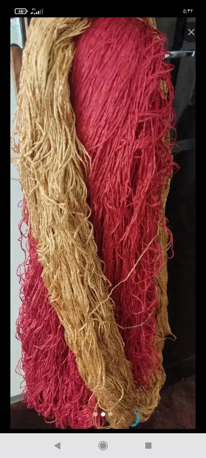 نخ تمام ابریشم قالی|لوازم خیاطی و بافتنی|ایوان, |دیوار