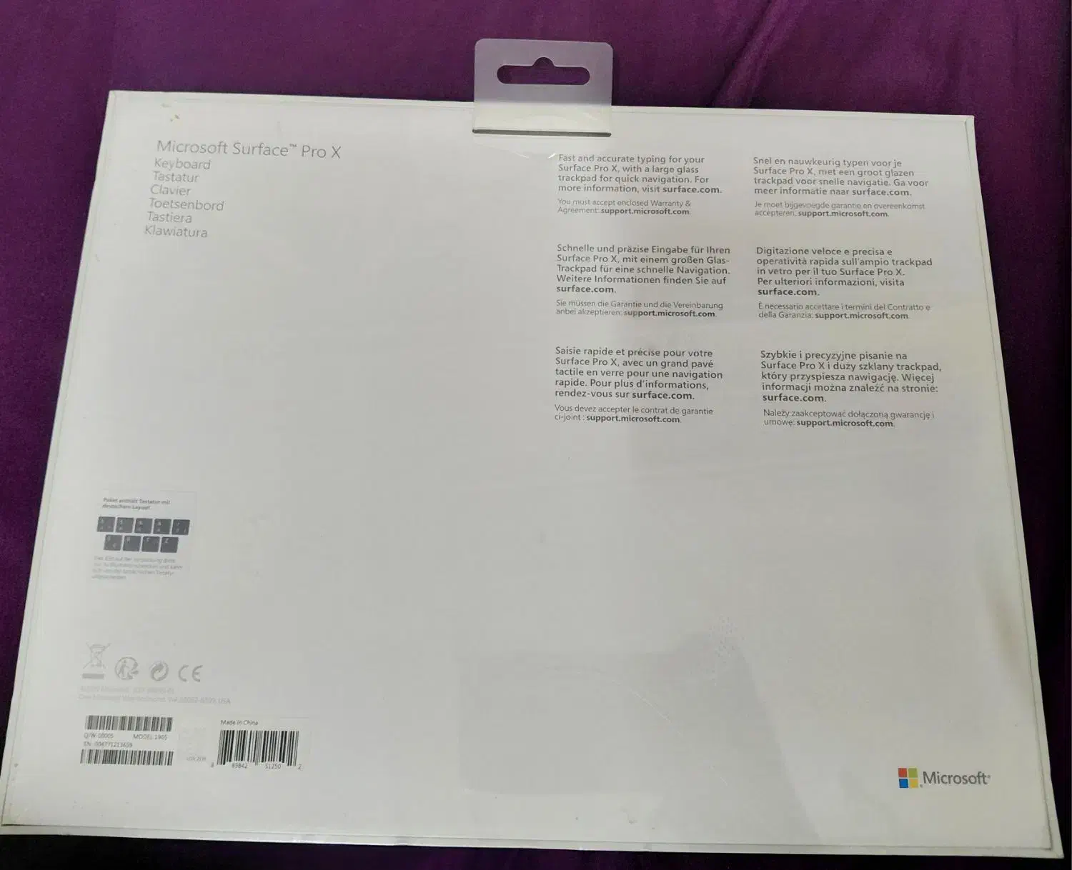 کیبورد مایکروسافت surface pro x|قطعات و لوازم جانبی رایانه|اصفهان, ملک|دیوار