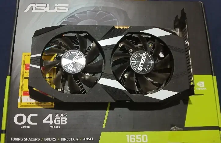 asus gtx1650 کارت گرافیک|قطعات و لوازم جانبی رایانه|اصفهان, لنبان|دیوار