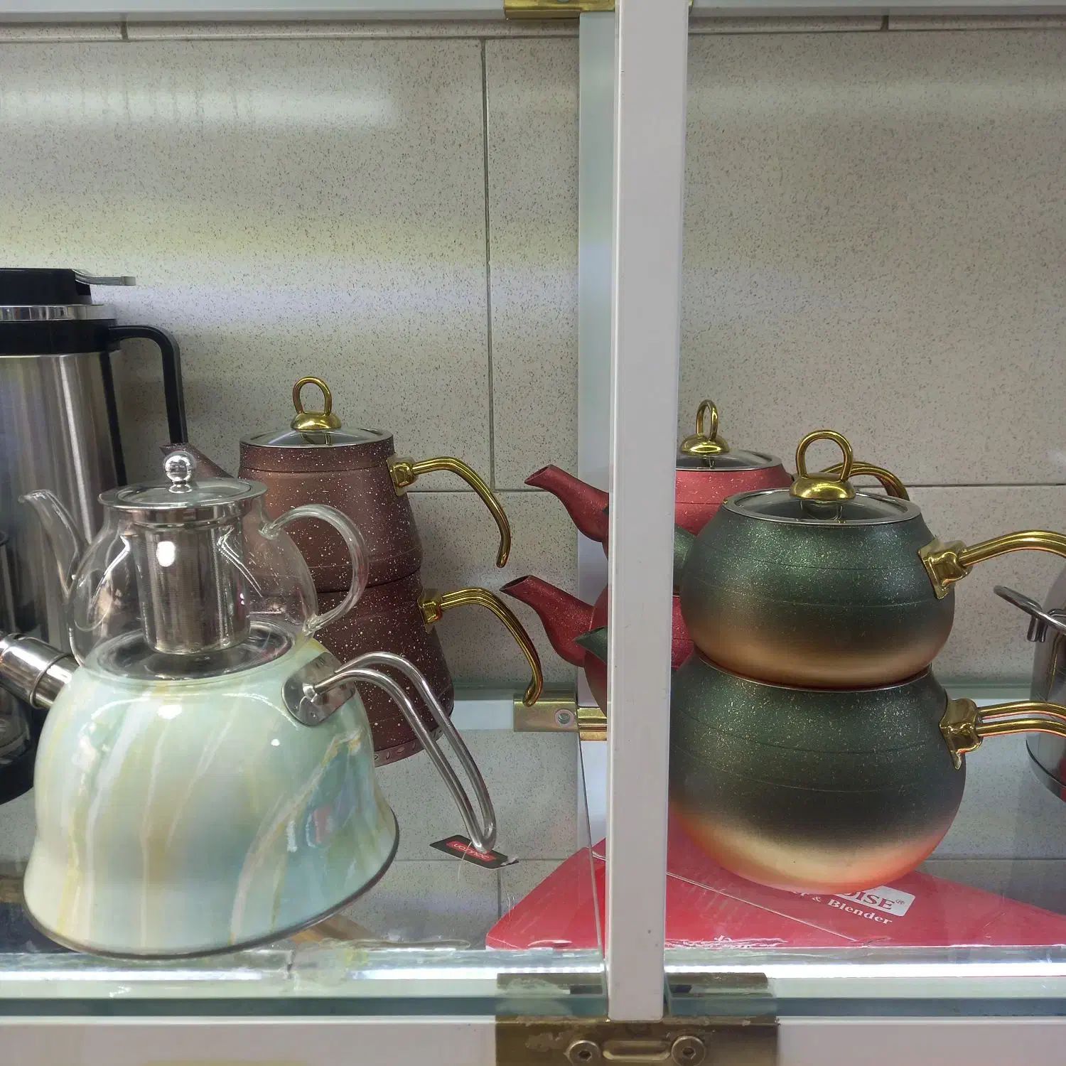 کتری قوری ترک|قوری، کتری، قهوهساز دستی|مشکیندشت, |دیوار