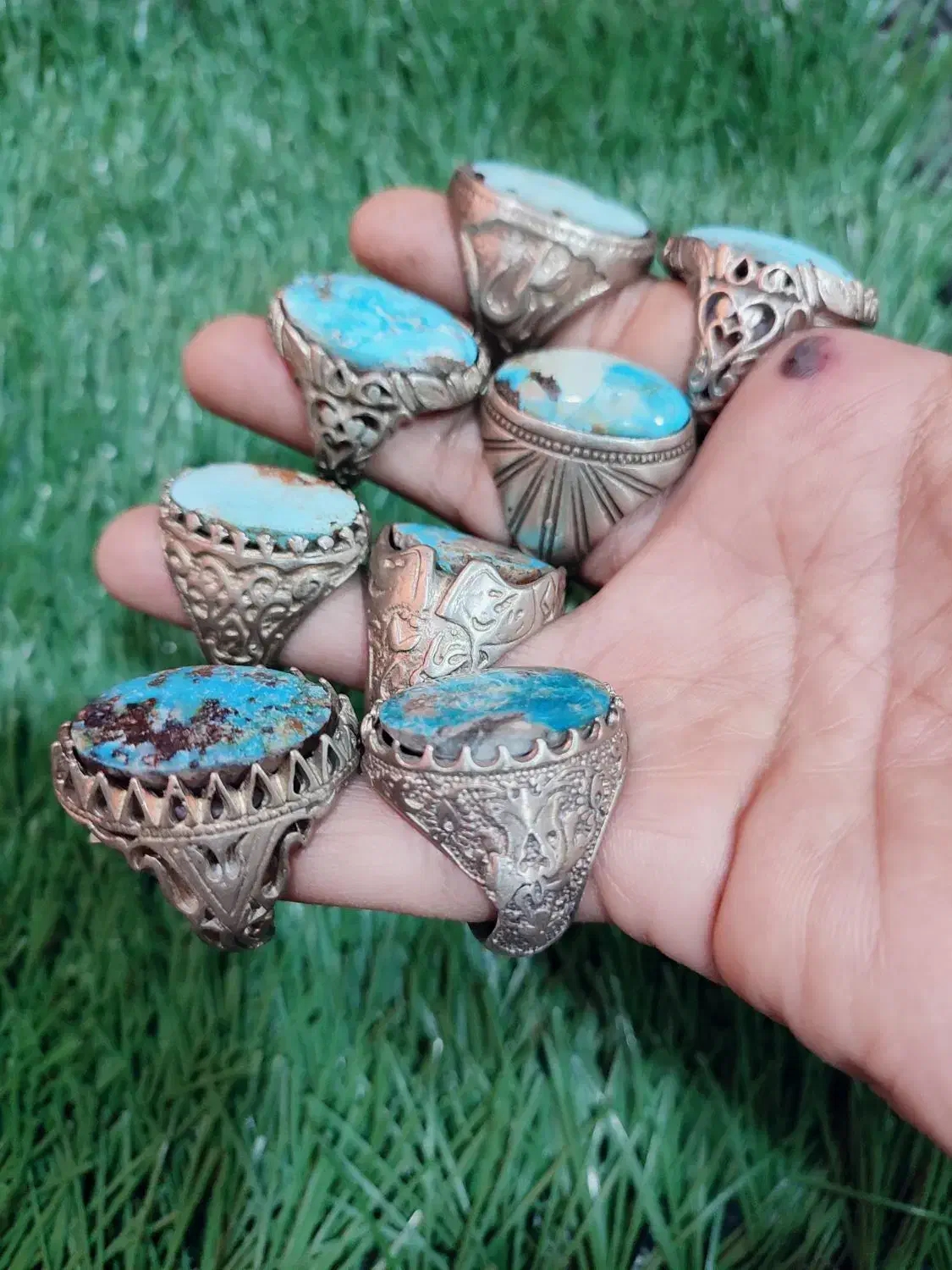 انگشتر فیروزه نیشابوری|جواهرات|شیراز, فرگاز|دیوار