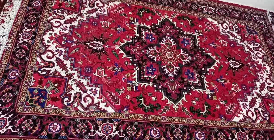 یک عدد فرش شش متری نقش تاجری با نخ  نساجی|فرش|تبریز, |دیوار