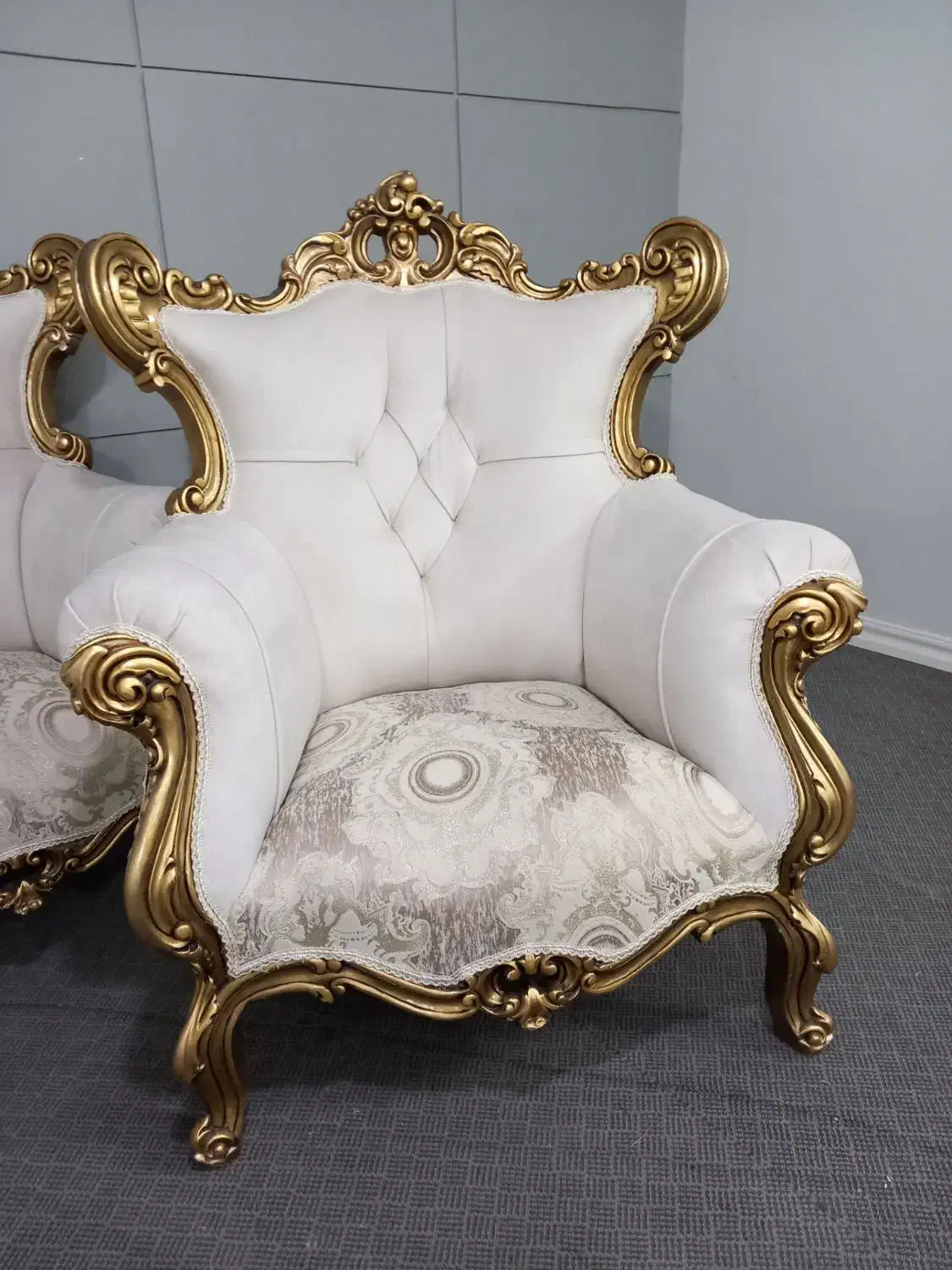 مبلمان سلطنتی ۹نفره استیل کلاسیک نو|مبلمان خانگی و میز عسلی|شاندیز, |دیوار