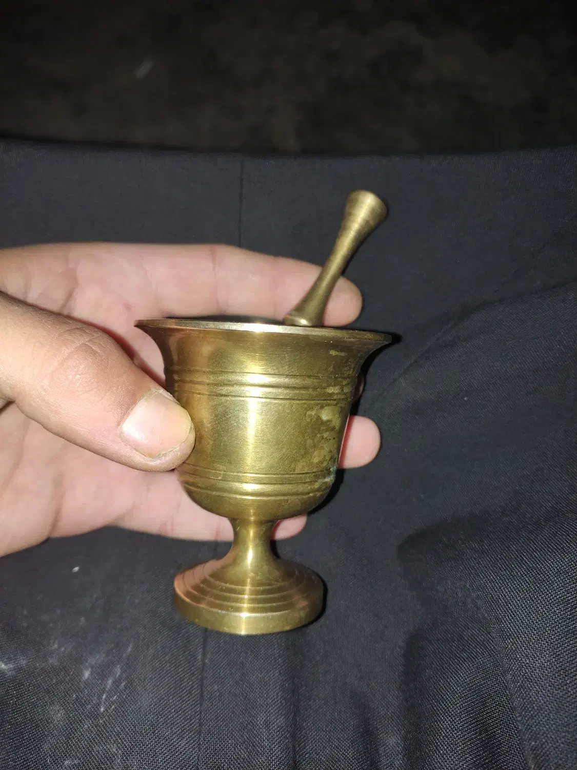 هاون مسی قشنگ قیمت ۷۰۰مقطوع|کلکسیون اشیاء عتیقه|سرپل ذهاب, |دیوار