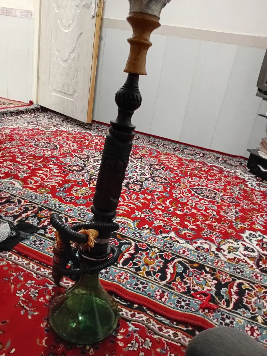 قلیان چوب سرخ اصلی|صنایع دستی و سایر لوازم تزئینی|مشهد, کوی دروی|دیوار