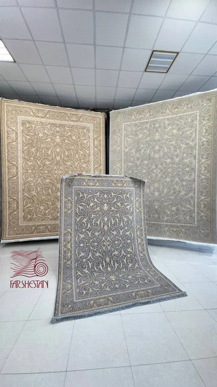فرش صادراتی ایران زمین کاشان طلاکوب ۱۲۰۰شانه درجه۱|فرش|شیراز, فرگاز|دیوار