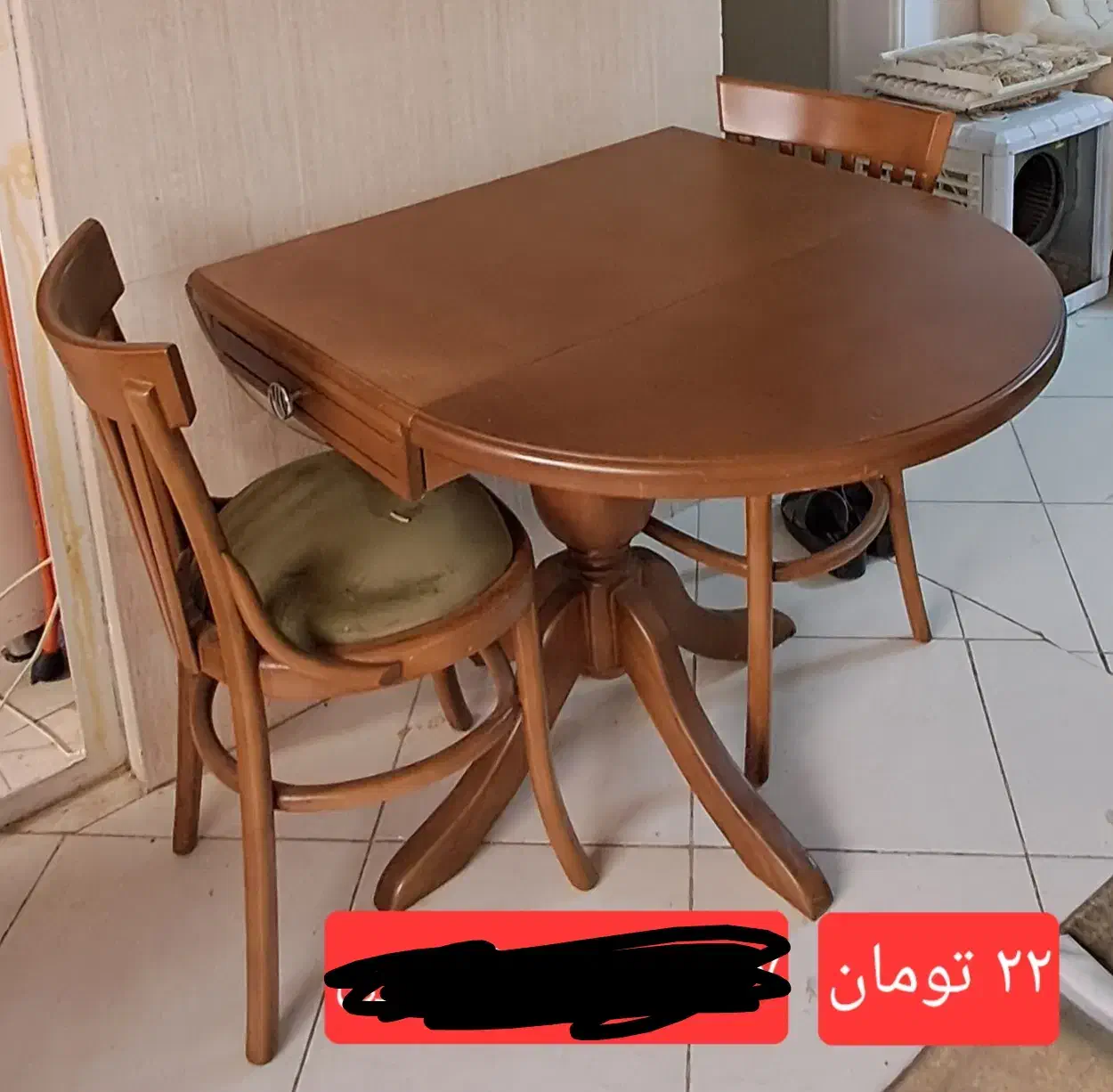 میزوصندلی چوب|میز و صندلی غذاخوری|شهمیرزاد, |دیوار