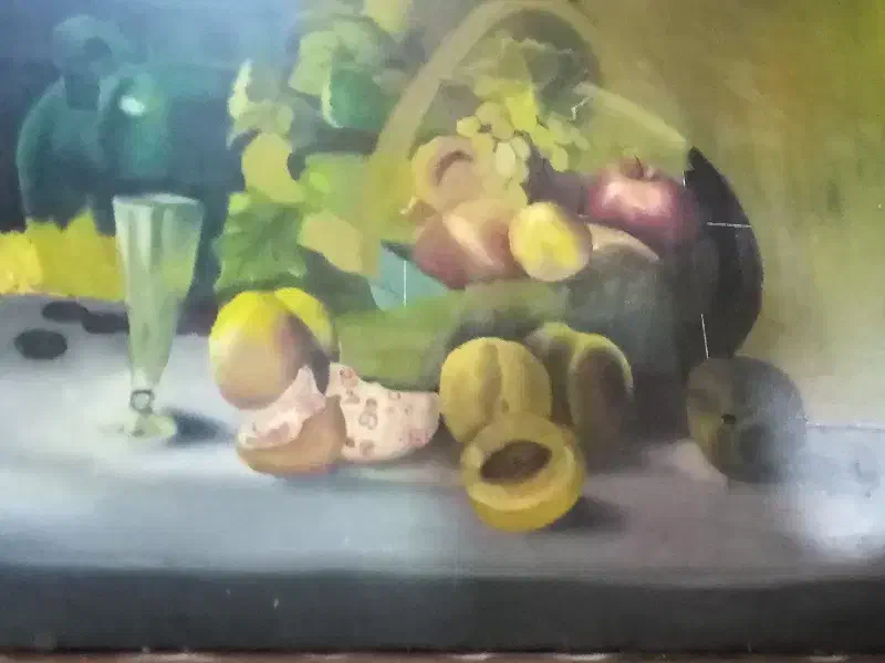 نقاشی سبد میوه با ابرنگ|تابلو، نقاشی، عکس|ملارد, |دیوار