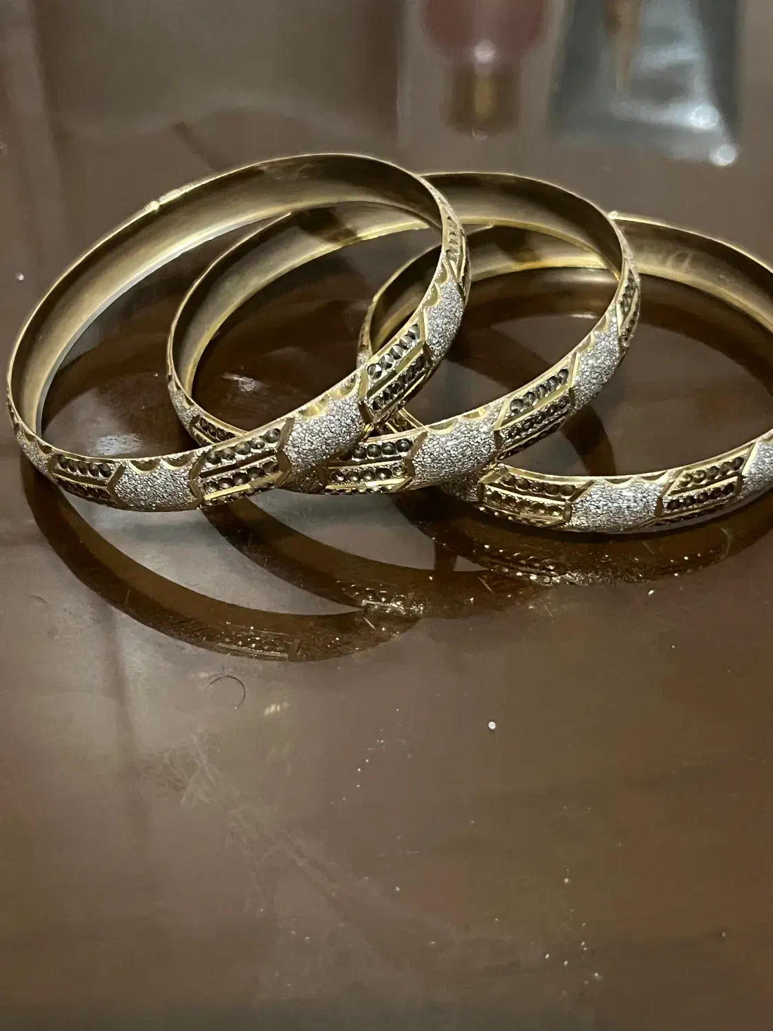 النگو دو رنگ طلا|جواهرات|اراک, |دیوار