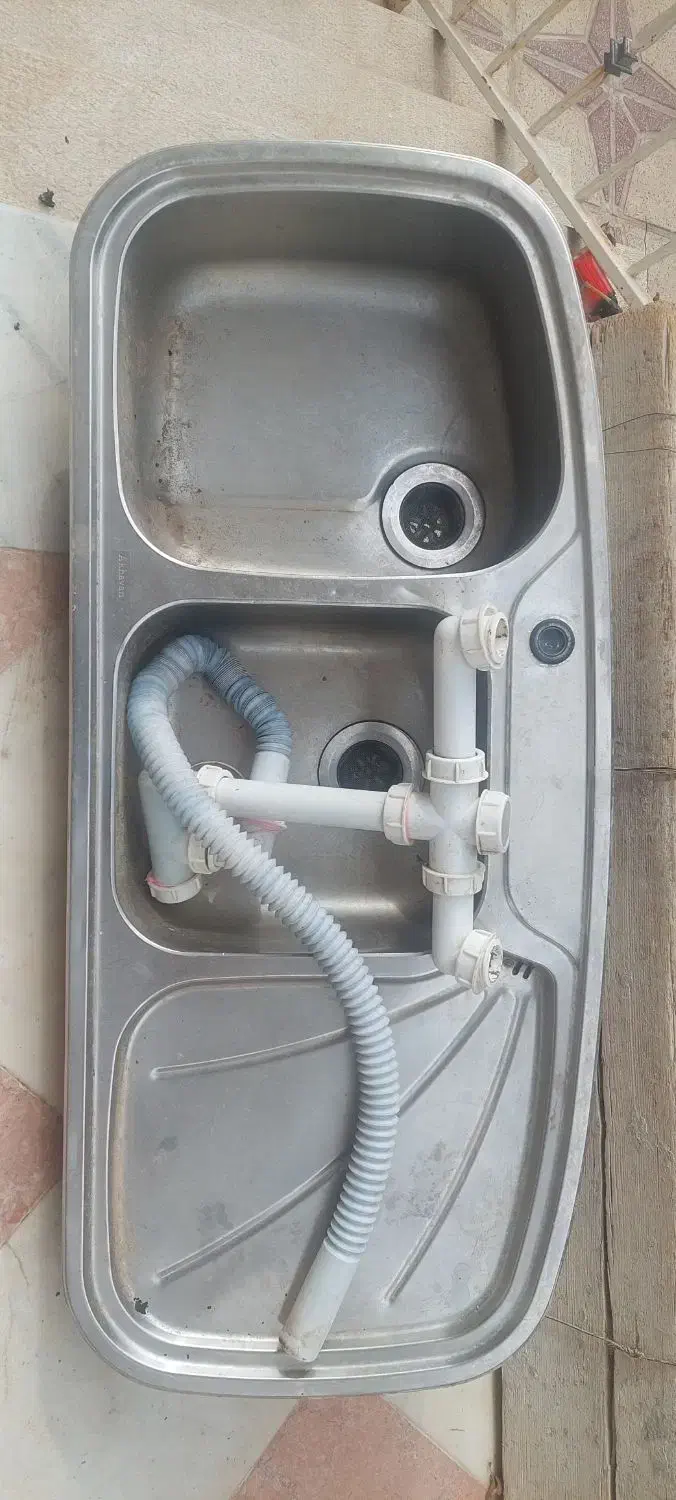 سینک ظرفشویی تو کار اخوان|آب‌چکان و نظم‌دهنده ظروف|شیراز, شهرک قمشه|دیوار