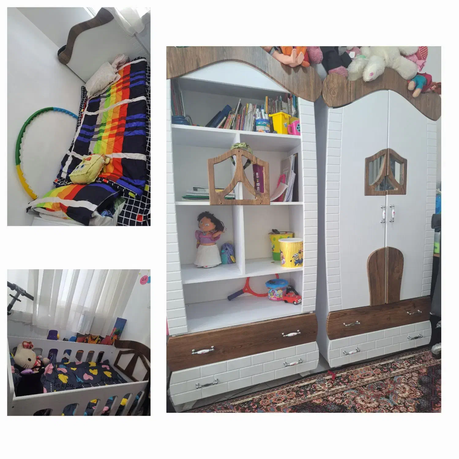 تخت و کمد نوجوانی|تخت و سرویس خواب|قروه, |دیوار