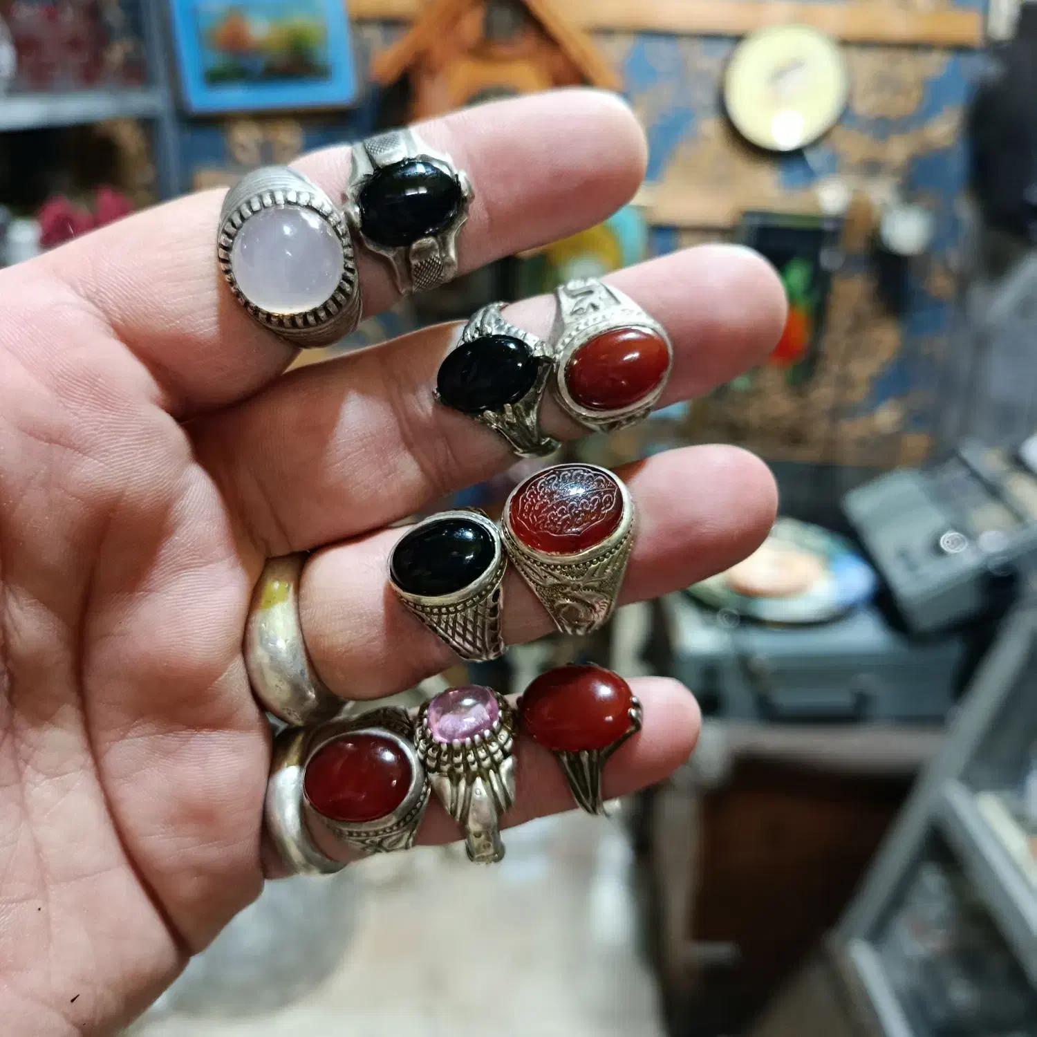 انگشتر و زنجیر نقره|جواهرات|آمل, |دیوار