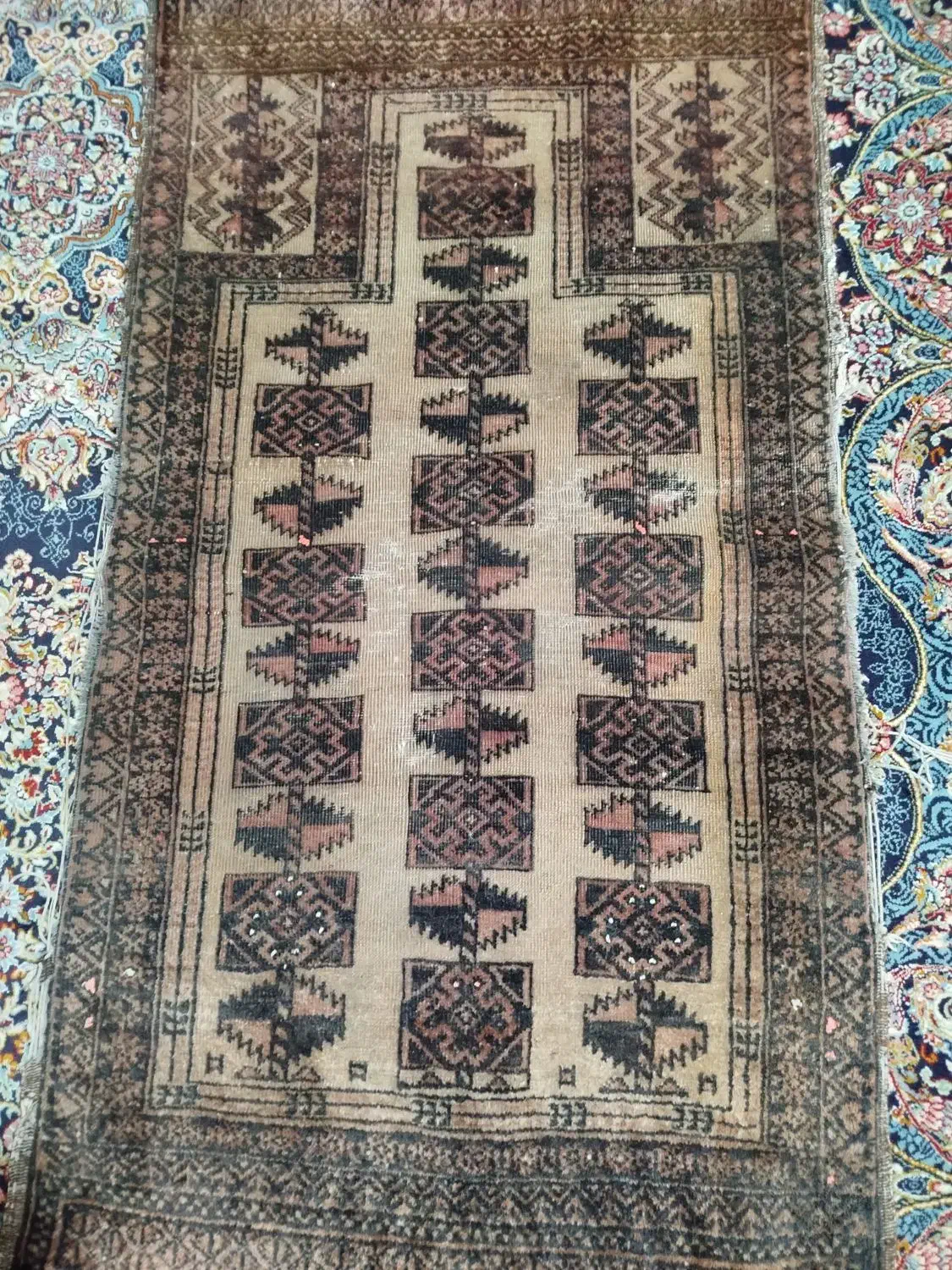 قالیچه دستباف قدیمی|کلکسیون اشیاء عتیقه|مشهد, انقلاب|دیوار