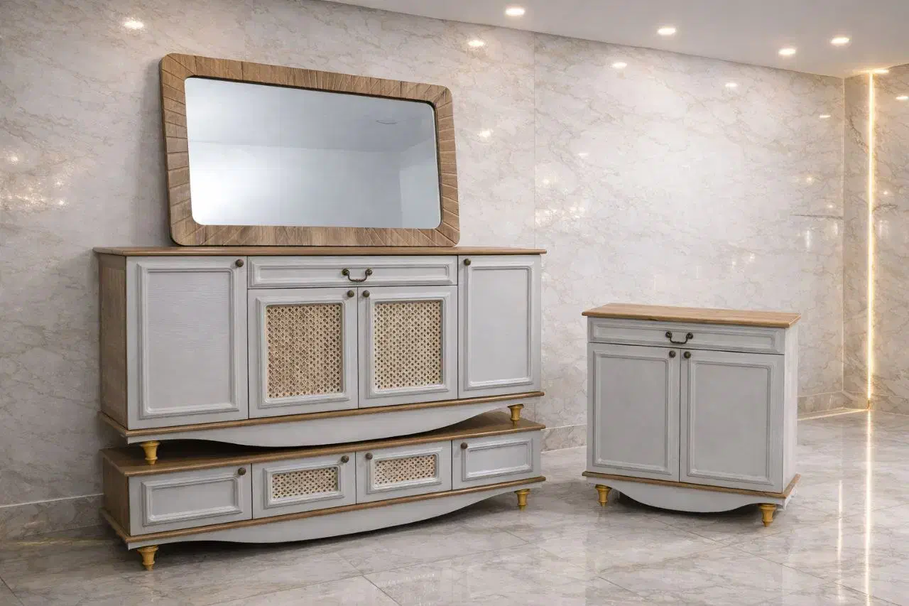 آیینه و کنسول و میز تلویزیون مدل نیلوفر|بوفه، ویترین، کنسول|تهران, شهید رجایی|دیوار