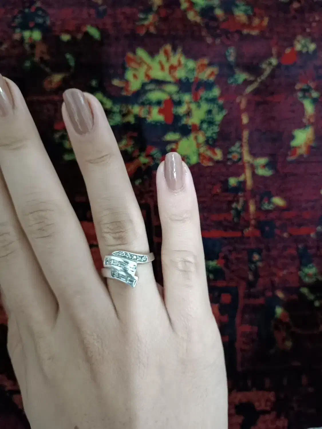 انگشتر نقره شیک|جواهرات|خرم‌آباد, |دیوار