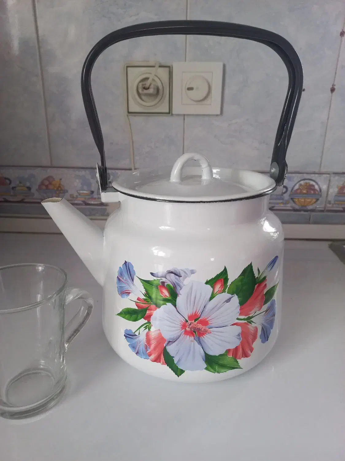 کتری لعابی|قوری، کتری، قهوه‌ساز دستی|بندر ترکمن, |دیوار