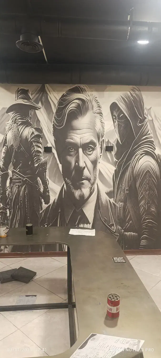 نصب کاغذ دیواری و نقاشی ساختمان|خدمات پیشه و مهارت|پاکدشت, حصار امیر|دیوار