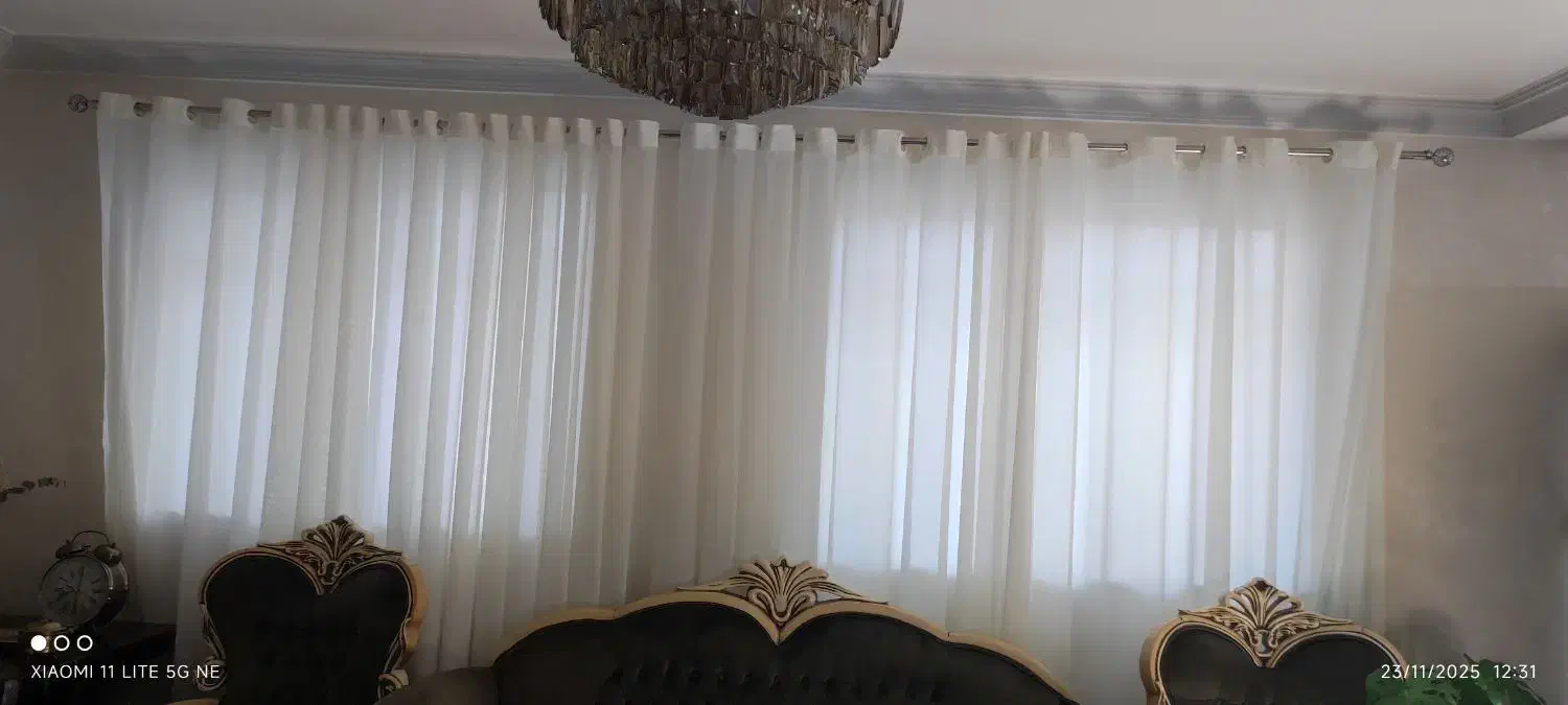 پرده ساده حریر|پرده، رانر، رومیزی|گرگان, |دیوار