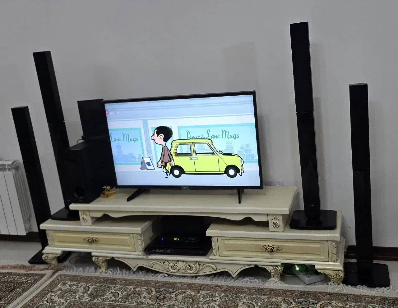 تلویزیون 43اینچ LG و سینما خانواده LG|تلویزیون و پروژکتور|تهران, اتابک|دیوار