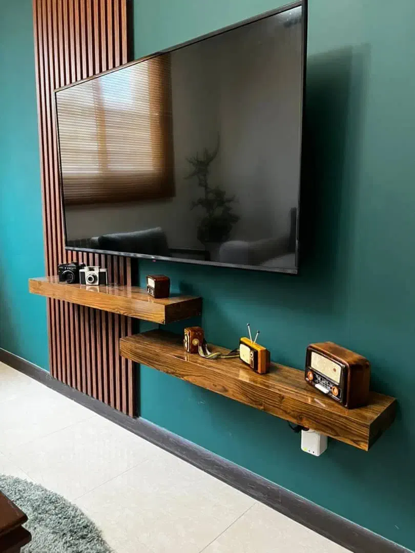 شلف دیواری چوب و   MDF|کتابخانه، شلف، قفسههای دیواری|شیراز, کوشک میدان|دیوار