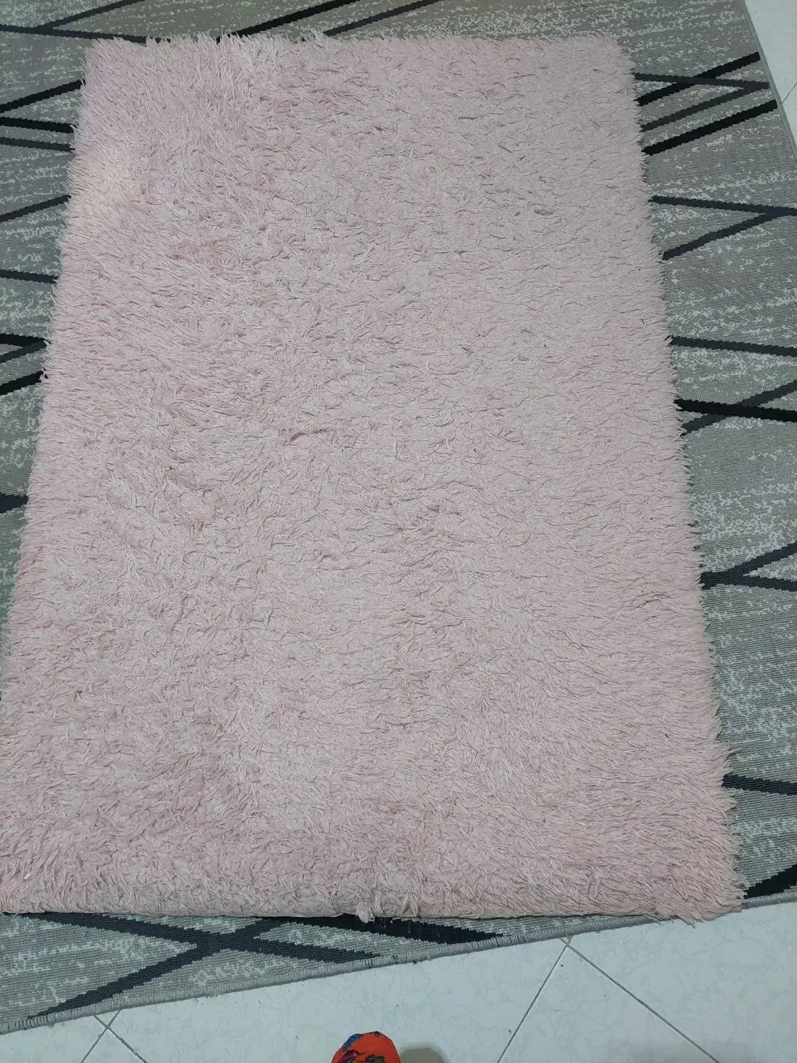 فرش شگی صورتی|فرش|همدان, |دیوار