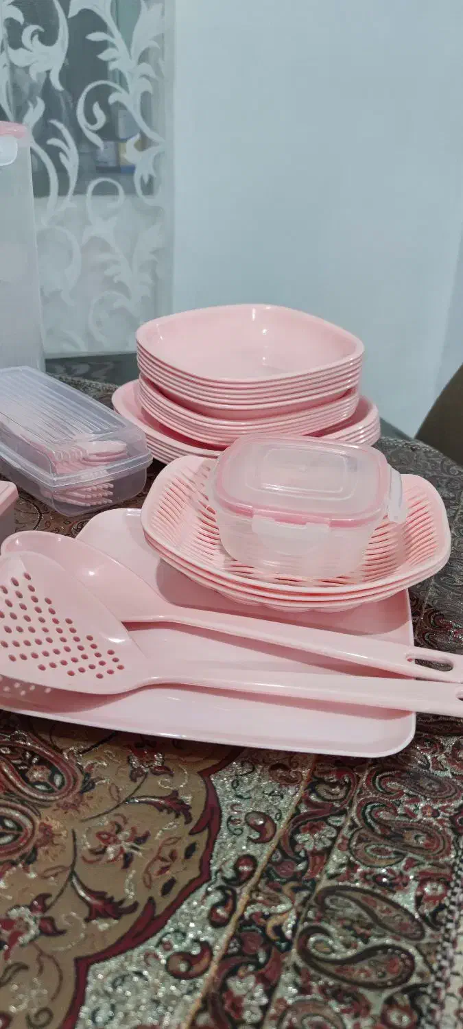 ظروف سفری برند لیمون ۶ نفره ۶۰ پارچه|ظروف نگهدارنده، پلاستیکی، یک‌بارمصرف|کرمان, |دیوار