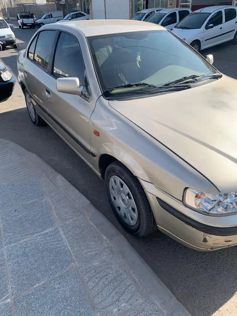 سمند 85 بژ بدون رنگ شاسی پلمپ دوگانه فابریک|خودرو سواری و وانت|یزد, |دیوار