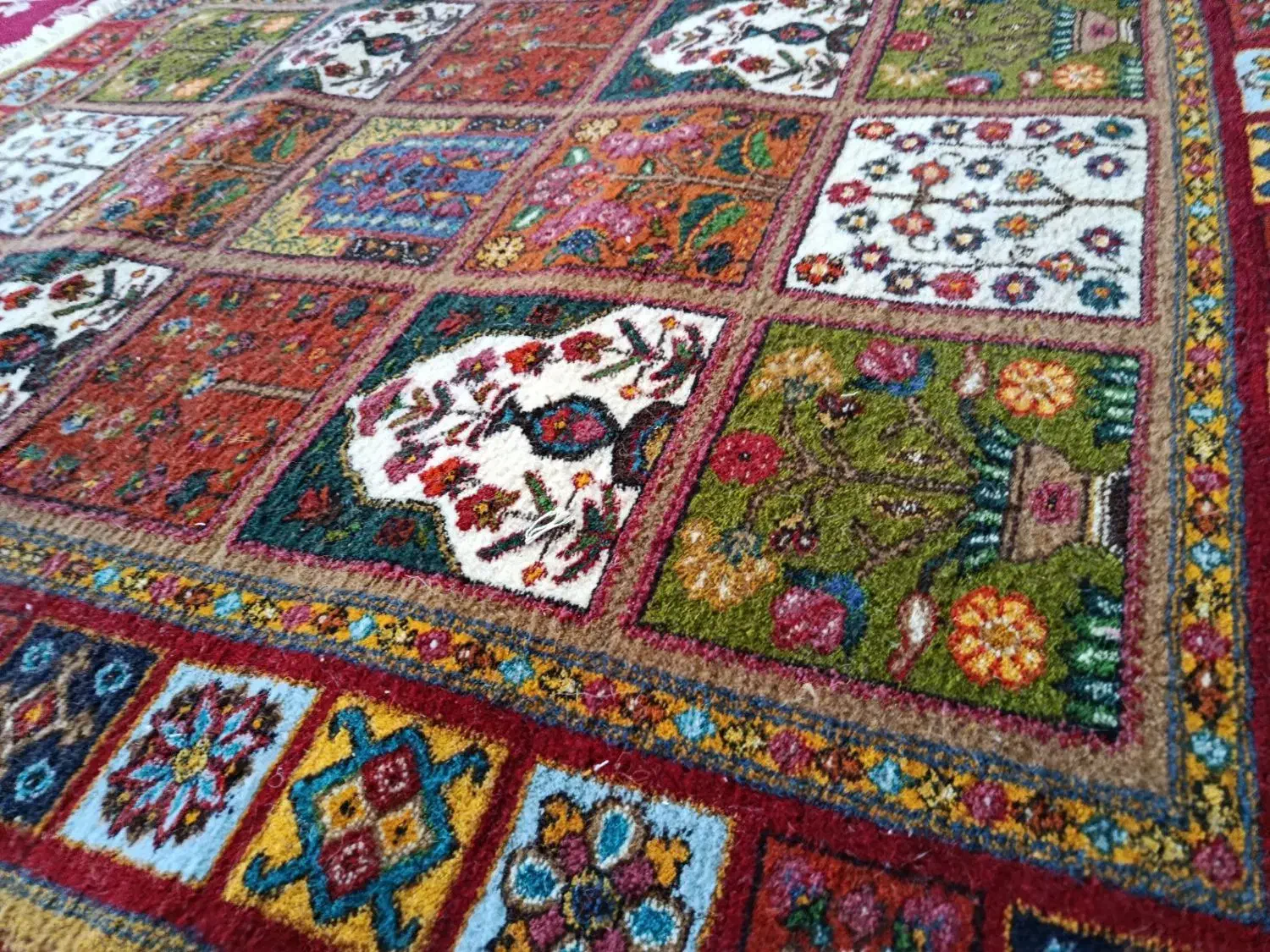 قالیچه دستبافت نو|فرش|لردگان, |دیوار