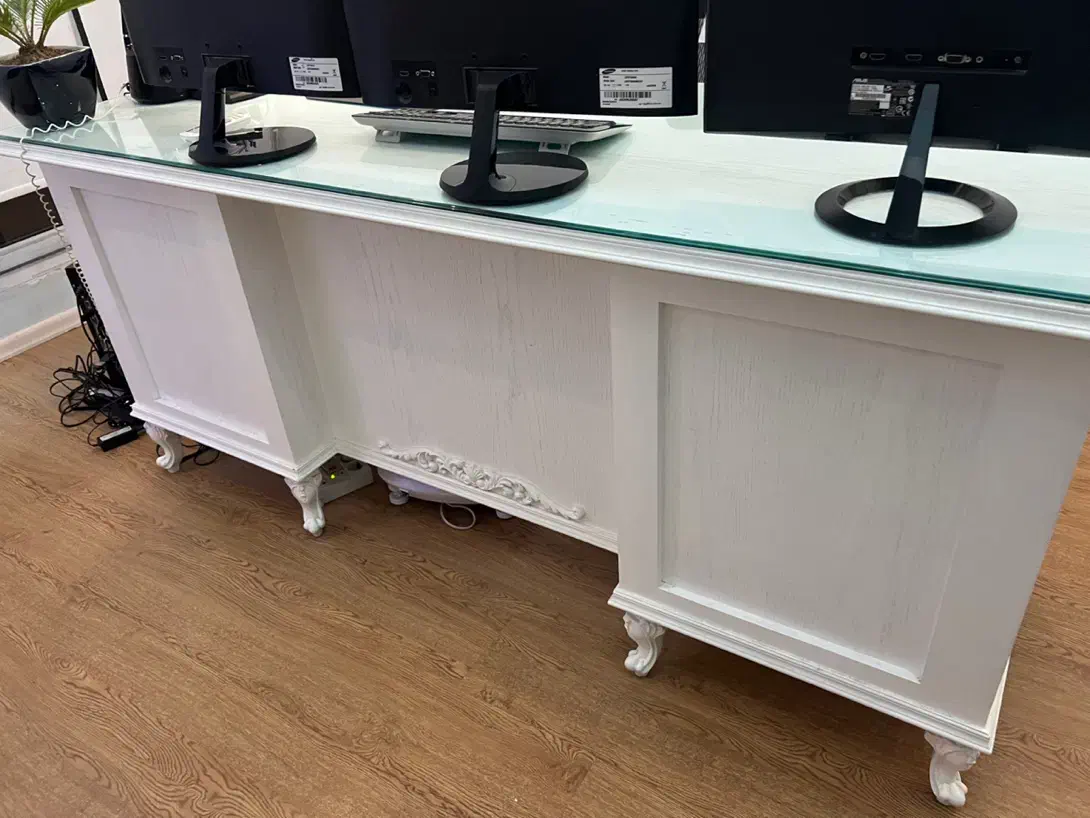 میز مدیریت، کار و تحریر کلاسیک روکش چوب و پلی استر|میز تحریر و کامپیوتر|مشهد, صیاد شیرازی|دیوار