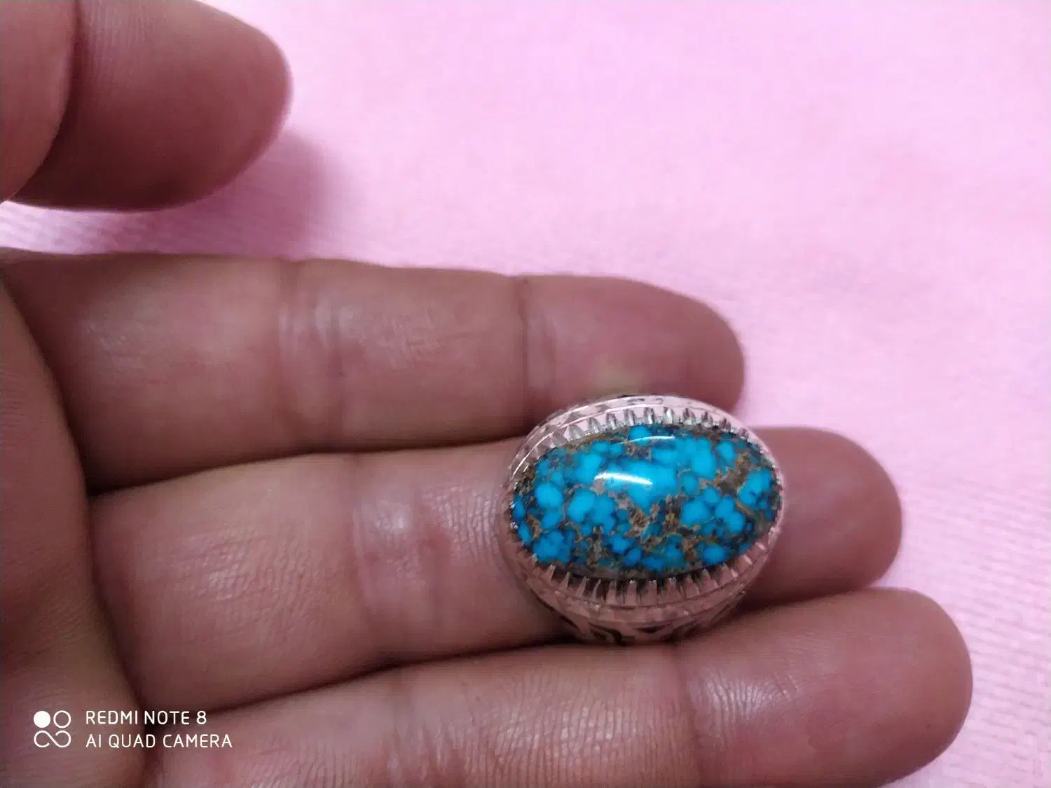 انگشتر فیروزه و عقیق شفة العبد و عقیق زرد|جواهرات|دزفول, |دیوار