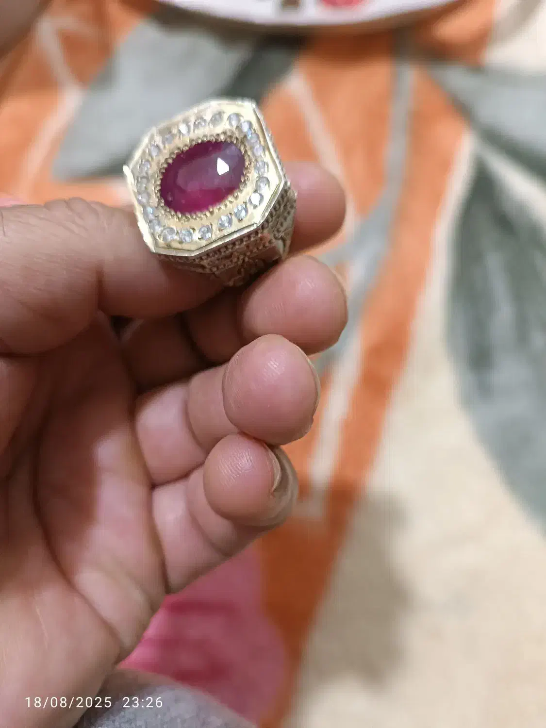 انگشتر نقره یاقوت سرخ افریقایی|جواهرات|دوگنبدان, |دیوار