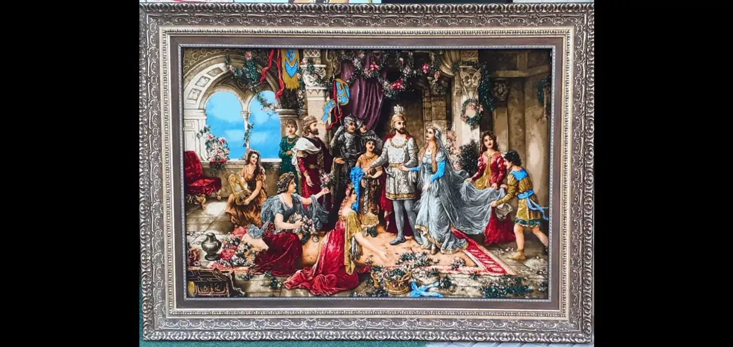 فرش دستبافت طرح عروسی سزار|فرش|اسلام‌‌آباد غرب, |دیوار