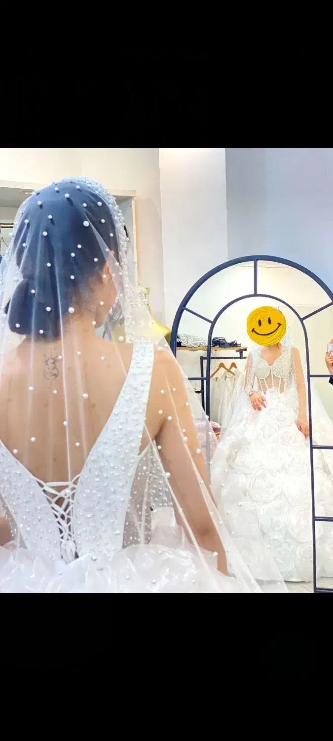 لباس عروس به همراه تور عروس|لباس|آمل, |دیوار